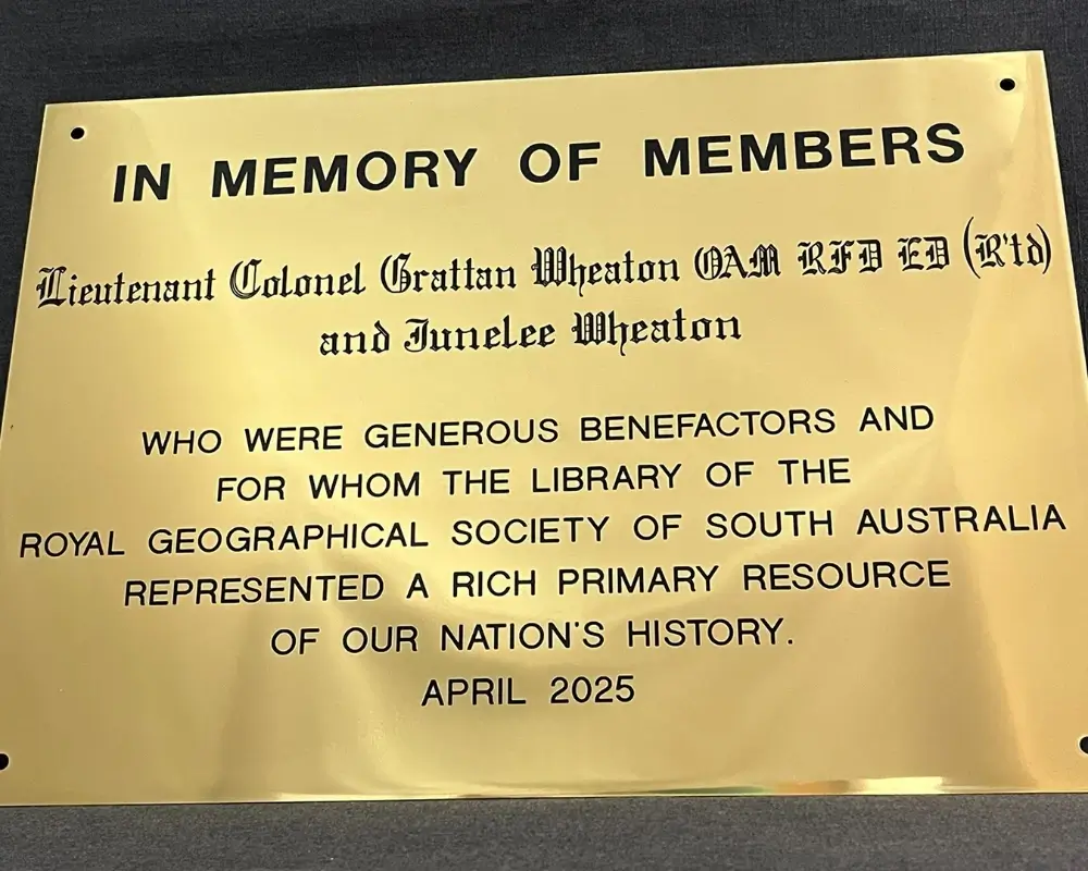 polished brass plaque